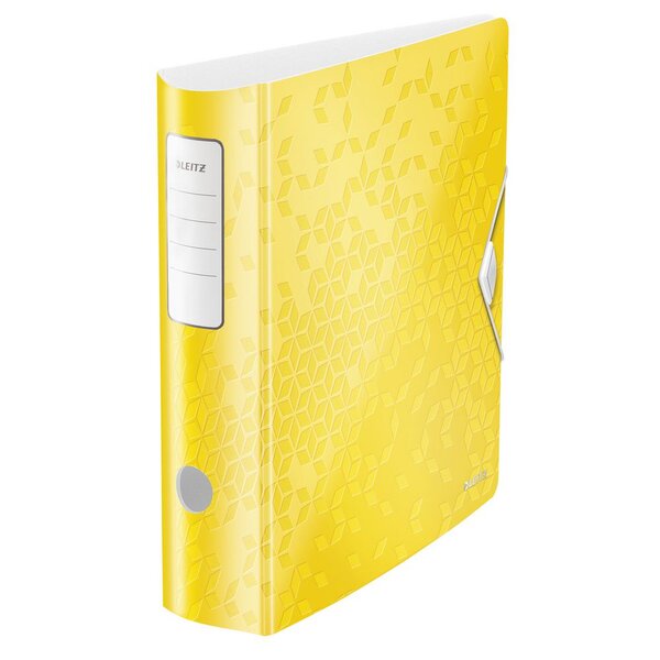 Classeur à levier 180° Active WOW A4 maxi polypropylène, Dos 80 mm Capacité 500 feuilles - Jaune