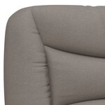 vidaXL Cadre de lit sans matelas taupe 140x200 cm tissu