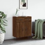 vidaXL Buffet chêne marron 69 5x34x90 cm bois d'ingénierie