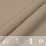 vidaXL Voile de parasol tissu oxford carré 4 5x4 5 m taupe