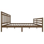 vidaXL Cadre de lit Marron miel Bois massif 200x200 cm