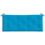 vidaXL Coussins de banc de jardin lot de 2 bleu clair tissu Oxford
