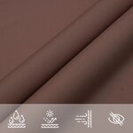 vidaXL Voile de parasol tissu oxford carré 6x6 m marron