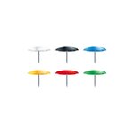 Boîte De 40 Punaises - Hauteur De Pointe 7mm - 10mm De Diamètre - Couleurs Assorties - Exacompta