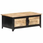 vidaXL Table basse 90x50x35 cm Bois solide de manguier