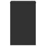 vidaXL Supports pour plantes 2 Pièces noir 30x30x50 cm bois d'ingénierie