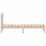 vidaXL Cadre de lit Bois de pin massif 100x200 cm