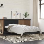 vidaXL Cadre de lit sans matelas noir 90x200 cm