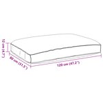 vidaXL Coussin de Palette pour Siège  Motif Feuille  120x80x12 cm  Tissu Oxford