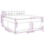 vidaXL Sommier à lattes de lit et matelas Vert foncé 180x200cm Velours