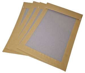 Pochette d'envoi par la Poste en carton blanc à fermeture adhésive -  310x445 mm
