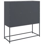 vidaXL Buffet anthracite 100 5x39x107 cm acier laminé à froid