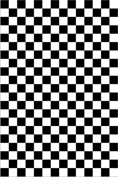 Tapis d'intérieur DAMIER 80 x 150 cm - Noir