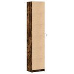 vidaXL Buffet haut LED chêne fumé 41 5x32 5x200 cm bois d’ingénierie