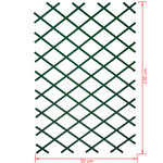 Nature Palissade de jardin 50 x 150 cm PVC Vert