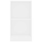 Vidaxl bibliothèque blanc 40 x 24 x 75 cm aggloméré