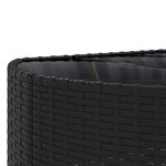 vidaXL Salon de jardin 10 Pièces avec coussins noir résine tressée