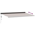 vidaXL Auvent rétractable automatique marron 500x300 cm