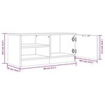 vidaXL Meuble TV Chêne sonoma 80x35x36 5 cm Bois d'ingénierie