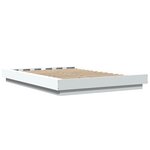vidaXL Cadre de lit blanc 140x200 cm bois d'ingénierie