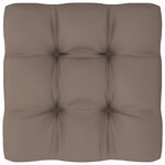 vidaXL Pouf palette de jardin noir bois de pin imprégné