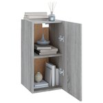 vidaXL Meubles TV 2 Pièces Sonoma gris 30 5x30x60 cm Bois d'ingénierie