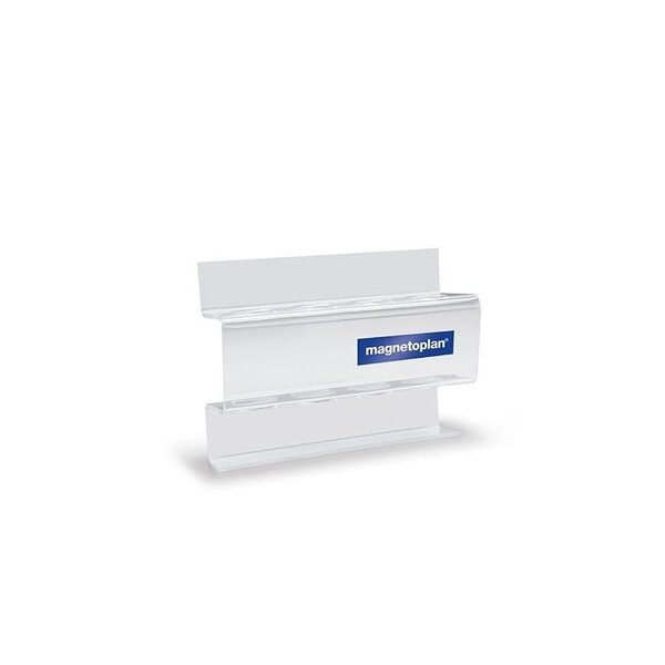magnetoplan Porte-marqueur acrylique, pr 4 marqueurs tableau