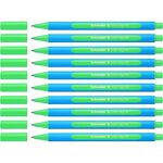 Stylo à bille slider edge pte moyenne vert x 10 schneider