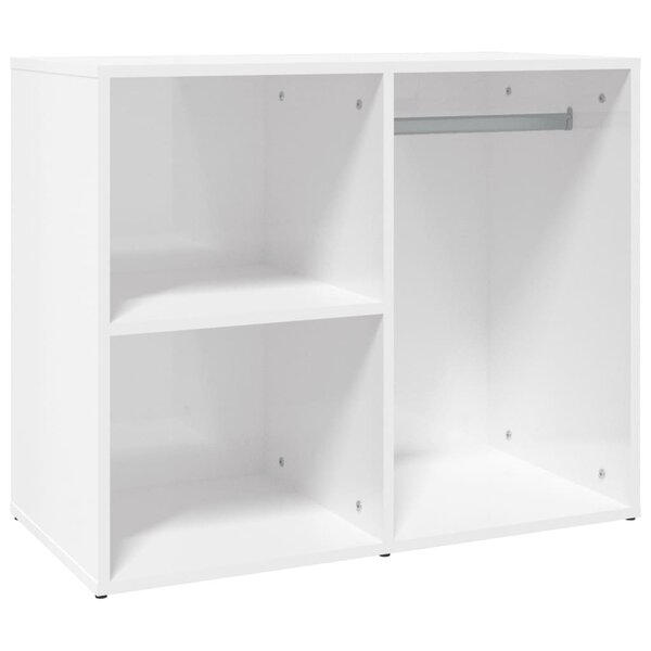 vidaXL Armoire de dressing Blanc brillant 80x40x65cm Bois d'ingénierie