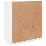 vidaXL Buffet haut Blanc 100x40x108 5 cm Bois massif de pin