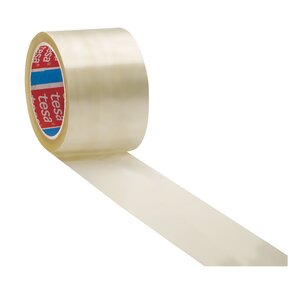 Ruban adhésif polypropylène extralarge tesa transparent 75 mm x 66 m - lot de 4