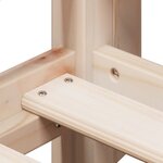 vidaXL Lit haut avec toit 90x190 cm bois de pin massif