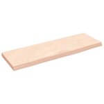 vidaXL Étagère murale 60x20x2 cm bois de chêne massif non traité