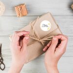 500 étiquettes Plaisir d'Offir Rondes Autocollantes en rouleau - Ø 35 mm - Plaisir d'Offrir - 1 rouleau de 500 Stickers pour fleuriste  entrepreneurs  smallbusiness.