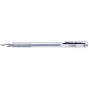 Roller à encre Hybrid Gel Grip K118 Pointe 0 8 mm Métallisé Argent x 12 PENTEL