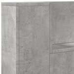 vidaXL Armoire tête de lit avec LED gris béton 120x16 5x103 5 cm