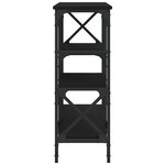 vidaXL Table console noir 150x29x76 5 cm bois d'ingénierie
