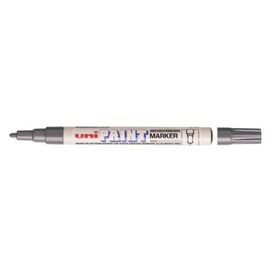 Marqueur PAINT Marker PX21 Pointe conique fine 0,8 - 1,2mm Gris x 12 UNI-BALL