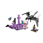 LEGO® Minecraft™ 21264 : Le Dragon et le Navire de l'Ender - Aventure Épique pour Enfants