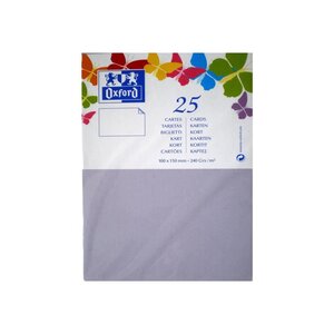 OXFORD 25 Cartes - 15 cm x 10 cm x 0,7 cm - 240g - Parme