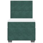 vidaXL Sommier à lattes de lit avec matelas Vert foncé 90x190 cm