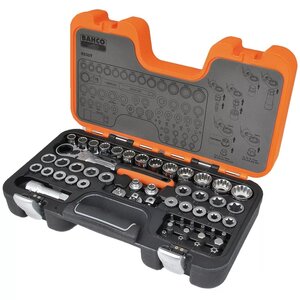 402569 bahco pass-through socket set 53 pièces s530t