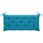 vidaXL Banc de jardin avec coussin 120 cm Bambou