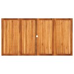vidaXL Table de jardin beige 180x90x75 cm résine tressée et acacia