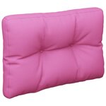 vidaXL Coussins de palette lot de 2 rose tissu