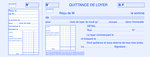 Carnet à souche QUITTANCES DE LOYER 105 x 270 mm 50 Feuillets ELVE