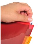 Intercalaires Pp Transparent Couleurs Avec Porte Étiquette A4 8 Positions - Couleurs Assorties - X 10 - Exacompta