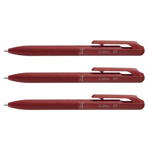 Stylo à bille rétractable Calme  0 35 mm  rouge x 3 PENTEL