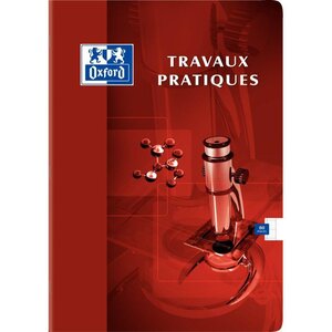 Cahier 21x29.7 (A4) 40 pages Seyès+40 pages unies travaux pratiques pique. Couverture carte Oxford Essential