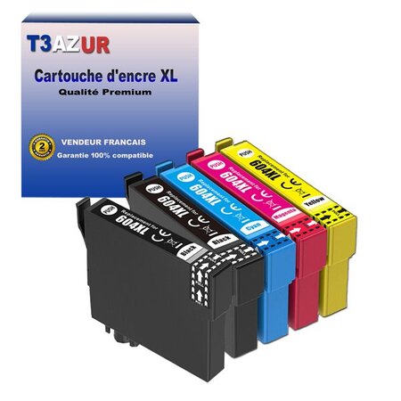 FENTEC Cartouche Encre 604 XL XP 2200 XP 2205 XP 4200 XP 4205 WF